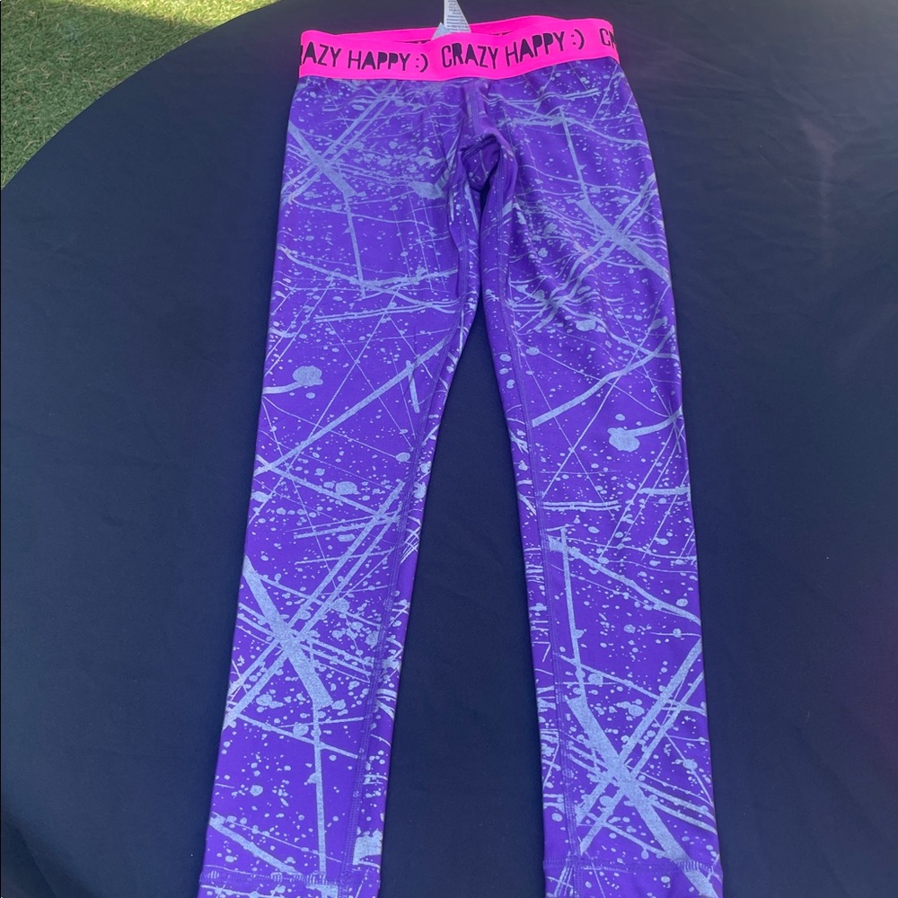 Zumba Fitness Pink and Purple Leggings